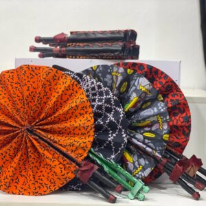 African print foldable hand fan
