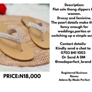 Flat sole thong slippers for women